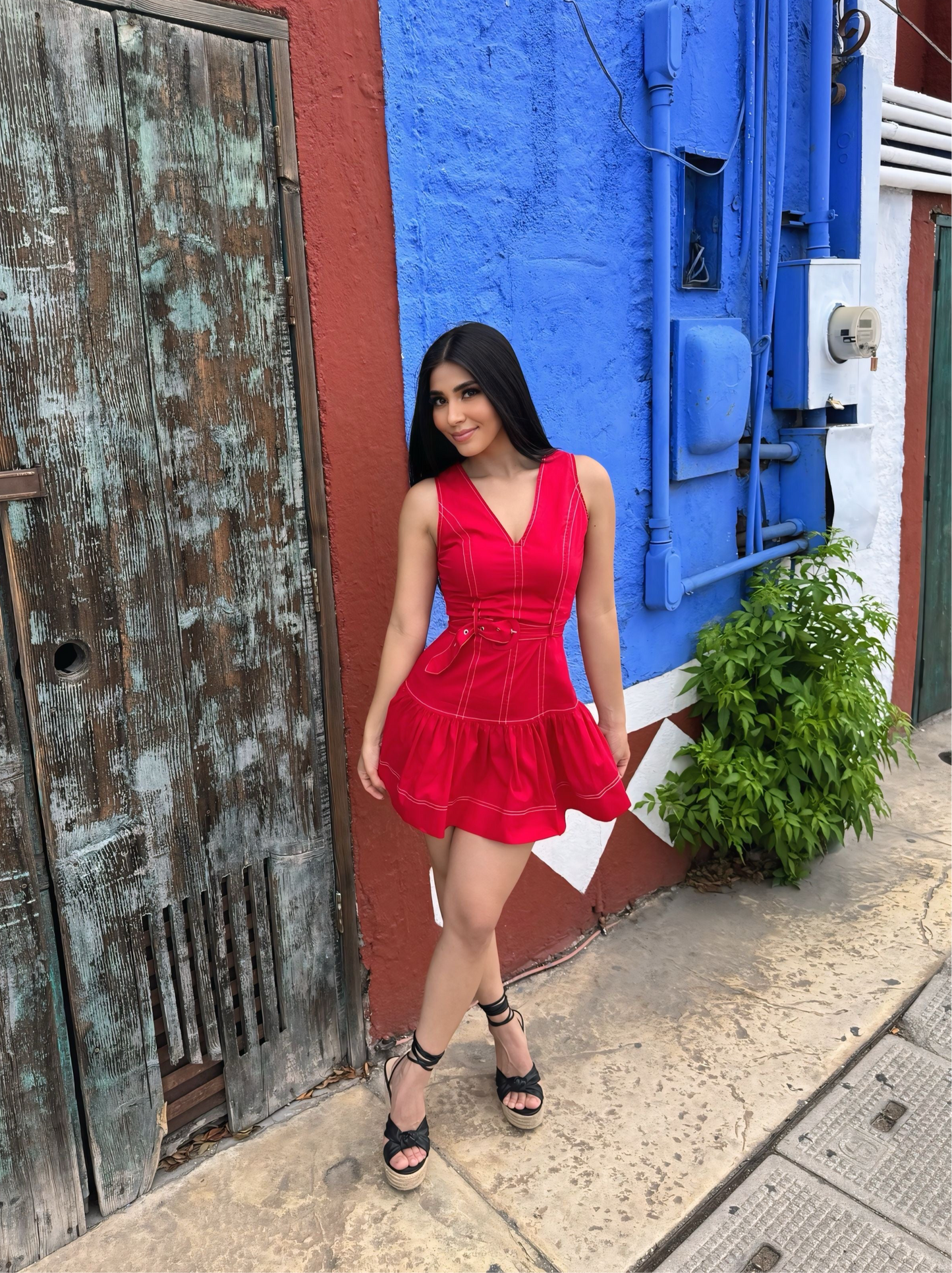 Geraldine Dress Rojo