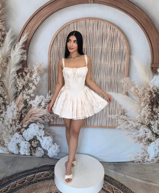 Carlota Dress Beige