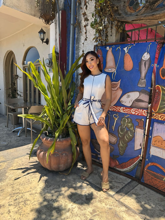 Nadia Romper Blanco