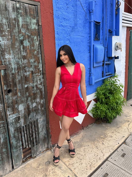 Geraldine Dress Rojo