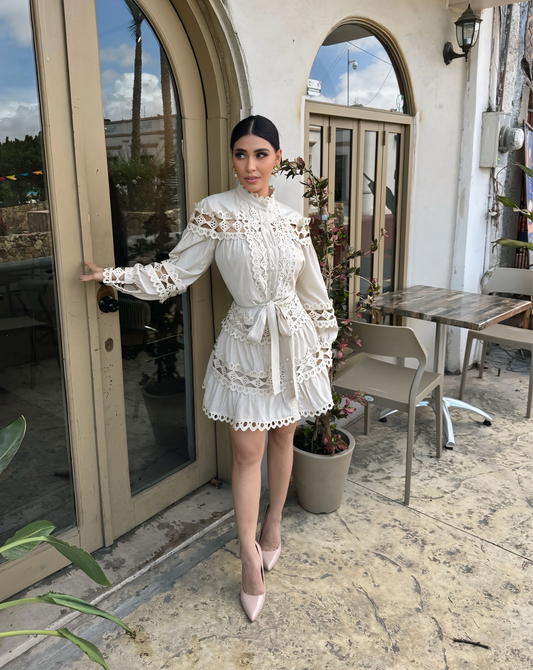 Carlota Dress Beige